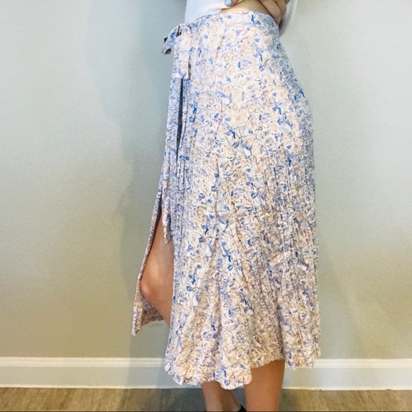 Free People hi low floral midi wrap skirt - Picture 4 of 8